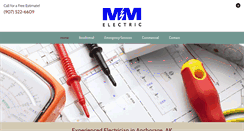 Desktop Screenshot of mandmelectricak.com